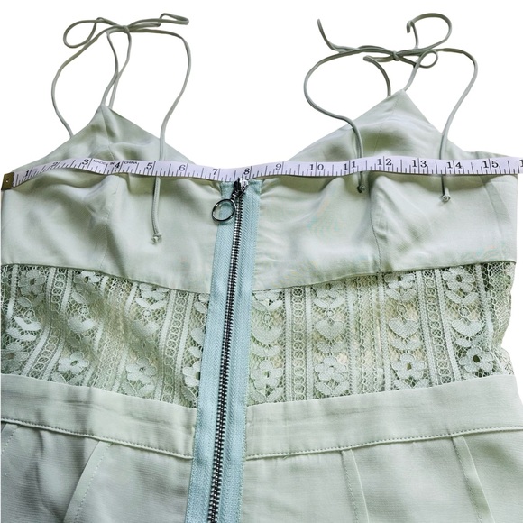 NWT For Love and Lemons Lovebird Lace Midi Dress Size Small Green - Picture 12 of 16